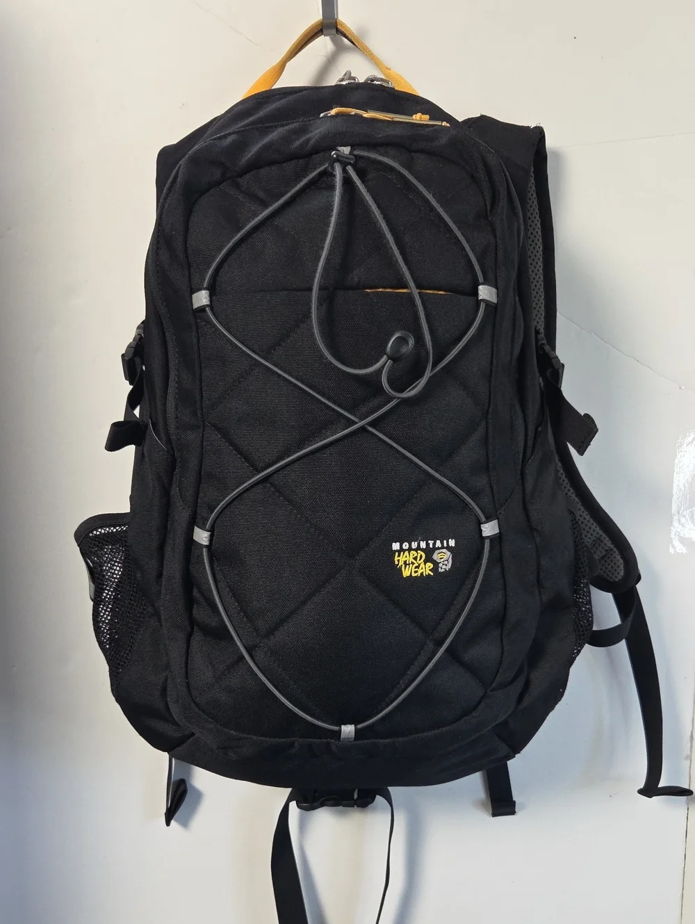 Mountain Hardwear Black Backpack with Yellow Accents